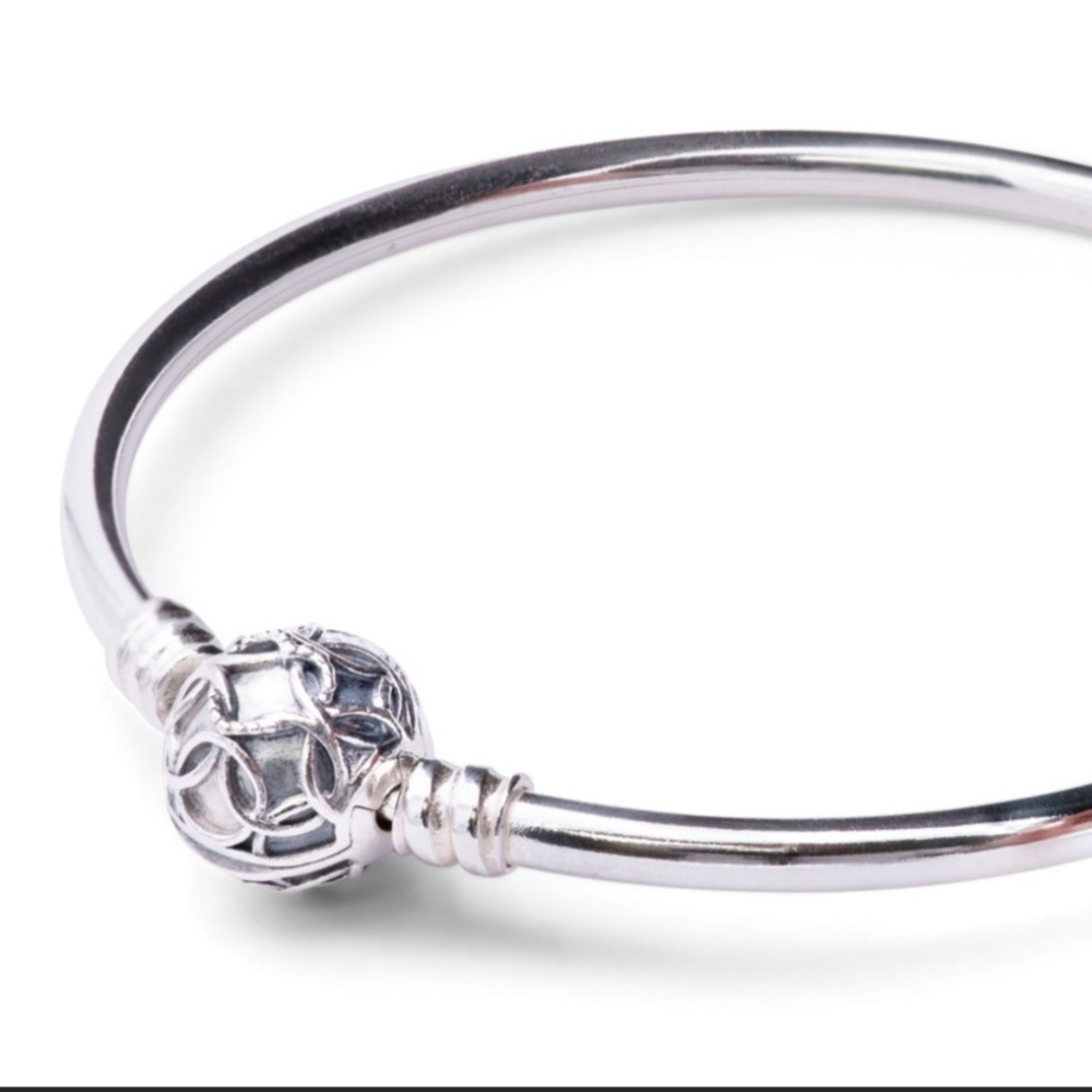 Authentic Pandora Sterling Silver Patterns of Love Bracelet, 597137-17, small